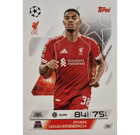Topps Match Attax Champions League 2025/26 Karte 021 RYAN GRAVENBERCH