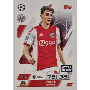 Topps Match Attax Champions League 2025/26 KARTE 220 YOURI BAAS