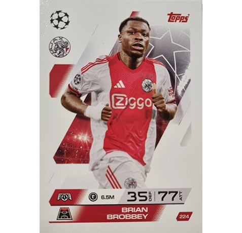 Topps Match Attax Champions League 2025/26 KARTE 224 BRIAN BROBBEY