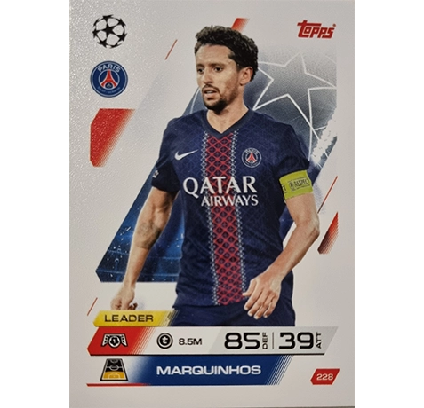Topps Match Attax Champions League 2025/26 KARTE 228 MARQUINHOS