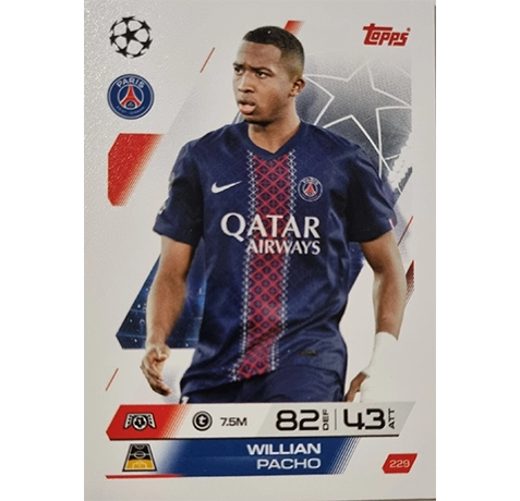 Topps Match Attax Champions League 2025/26 KARTE 229 WILLIAN POCHO