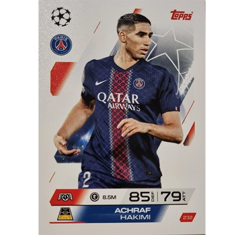Topps Match Attax Champions League 2025/26 KARTE 232 ACHRAF HAKIMI