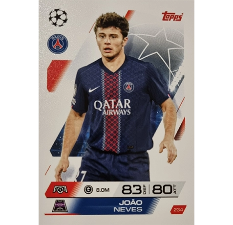 Topps Match Attax Champions League 2025/26 KARTE 234 JOAO NEVES