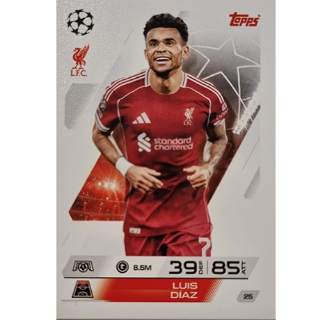 Topps Match Attax Champions League 2025/26 Karte 025 LUIS DIAZ
