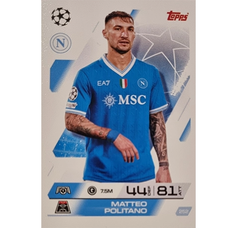 Topps Match Attax Champions League 2025/26 KARTE 252 MATTEO POLITANO