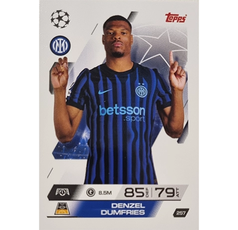 Topps Match Attax Champions League 2025/26 KARTE 257 DENZEL DUMFRIES