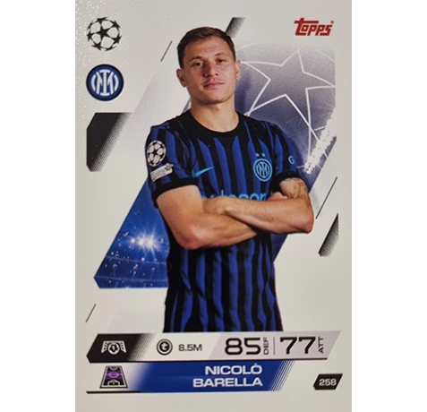 Topps Match Attax Champions League 2025/26 KARTE 258 NICOLO BARELLA