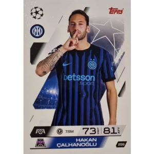 Topps Match Attax Champions League 2025/26 KARTE 259 HAKAN CALHANOGLU