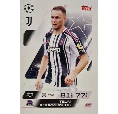 Topps Match Attax Champions League 2025/26 KARTE 267 TEUN KOOPMEINERS