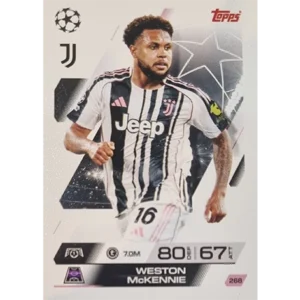 Topps Match Attax Champions League 2025/26 KARTE 268 WESTEN MCKENNIE