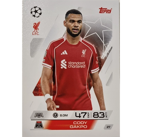 Topps Match Attax Champions League 2025/26 Karte 027 CODY GAKPO