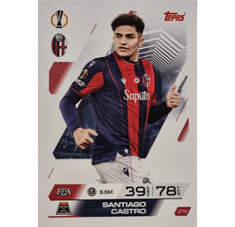 Topps Match Attax Champions League 2025/26 KARTE 279 SANTIAGO CASTRO