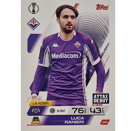 Topps Match Attax Champions League 2025/26 KARTE 282 LUCA RANIERI