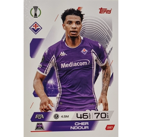 Topps Match Attax Champions League 2025/26 KARTE 287 CHER NDOUR