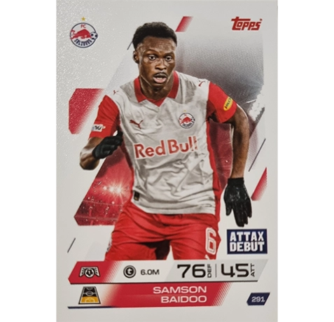 Topps Match Attax Champions League 2025/26 KARTE 291 SAMSON BAIDOO
