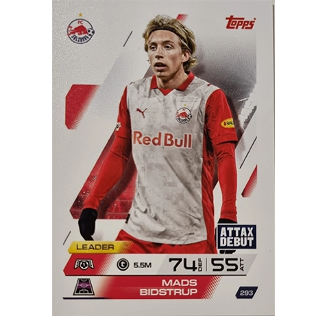 Topps Match Attax Champions League 2025/26 KARTE 293 MADS BIDSTRUP
