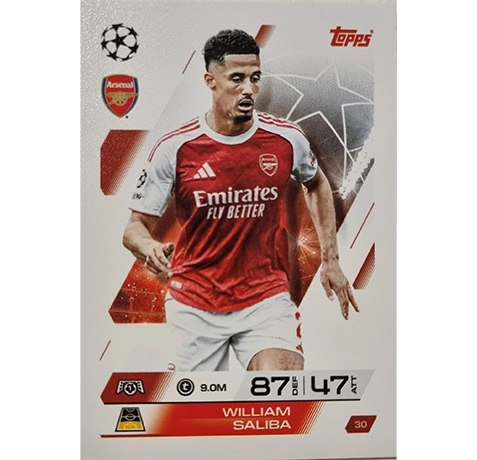 Topps Match Attax Champions League 2025/26 KARTE 030 WILLIAM SALIBA