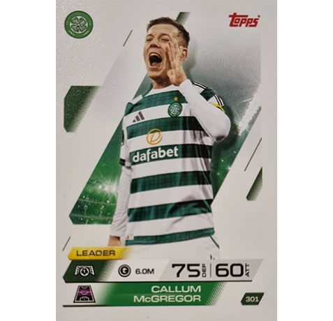 Topps Match Attax Champions League 2025/26 KARTE 301 CALLUM MCGREGOR
