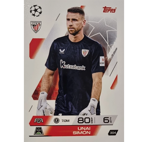 Topps Match Attax Champions League 2025/26 KARTE 304 UNAI SIMON