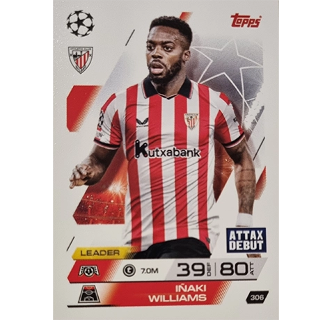 Topps Match Attax Champions League 2025/26 KARTE 306 INAKI WILLIAMS