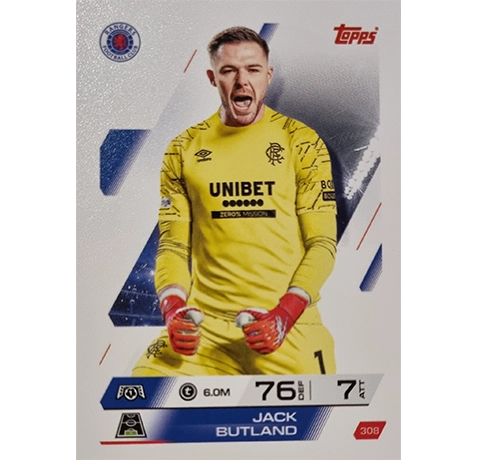 Topps Match Attax Champions League 2025/26 KARTE 308 JACK BUTLAND