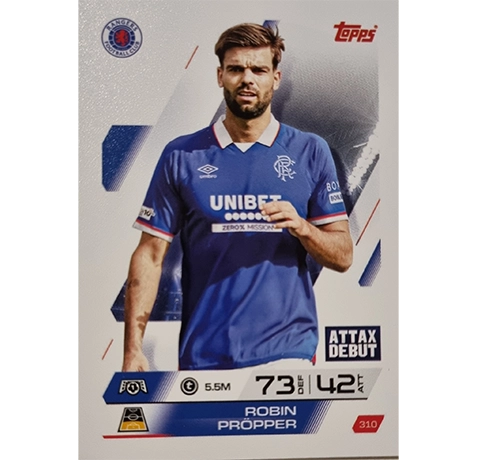 Topps Match Attax Champions League 2025/26 KARTE 310 ROBIN PRÖPPER