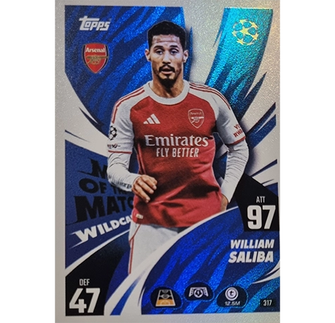 Topps Match Attax Champions League 2025/26 KARTE 317 WILLIAM SALIBA