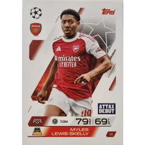 Topps Match Attax Champions League 2025/26 Karte 035 MYLES LEWIS SKELLY