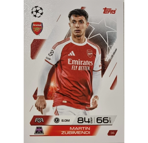 Topps Match Attax Champions League 2025/26 KARTE 036 MARTIN ZUBIMENDI