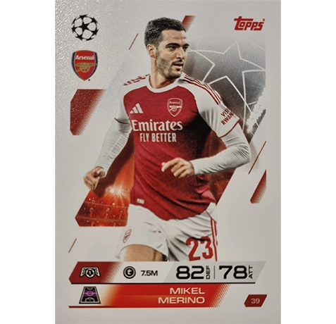 Topps Match Attax Champions League 2025/26 Karte 039 MIKEL MERINO