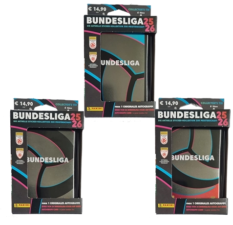 Panini Admiral Österreichische Bundesliga Sticker 2025/26 | 1x Collectors Tin Set | Offizielle Fußball-Sammelserie