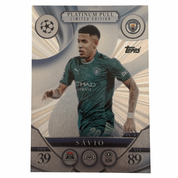 Topps Match Attax Champions League 2025/26 Platinum Pull Limited Edition PL 4 SÁVIO