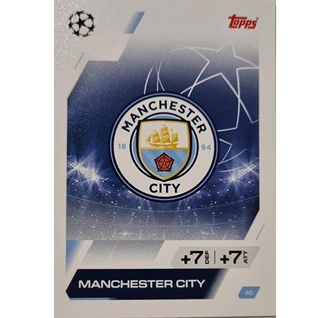 Topps Match Attax Champions League 2025/26 KARTE 046 MANCHESTER CITY