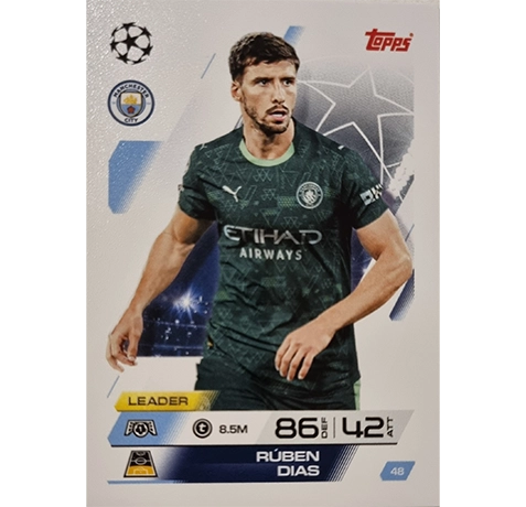 Topps Match Attax Champions League 2025/26 KARTE 048 RUBEN DIAS
