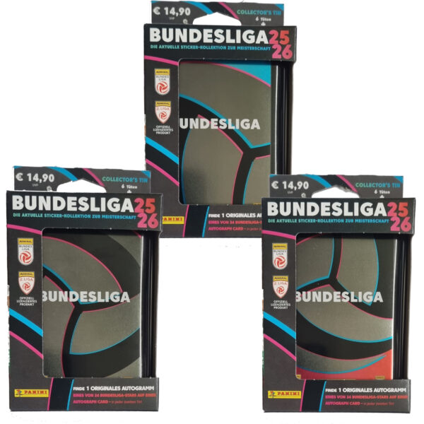 Panini Admiral Österreichische Bundesliga Sticker 2025/26 | 1x Collectors Tin Set | Offizielle Fußball-Sammelserie