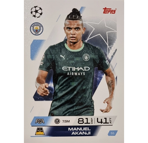 Topps Match Attax Champions League 2025/26 Karte 051 MANUEL AKANJI