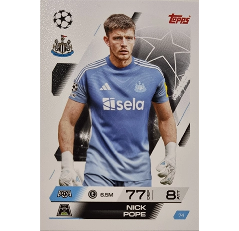 Topps Match Attax Champions League 2025/26 KARTE 074 NICK POPE