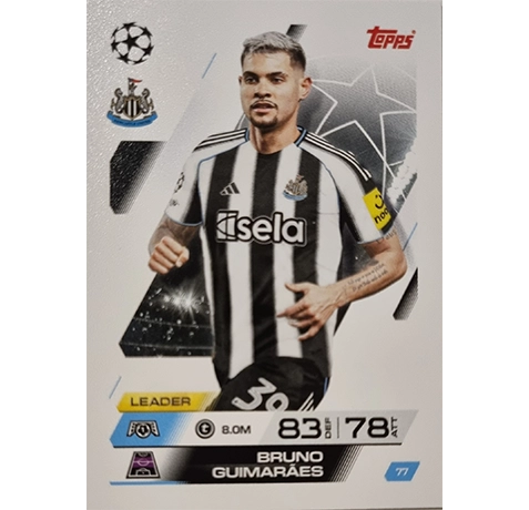 Topps Match Attax Champions League 2025/26 Karte 077 BRUNO GUIMARAES