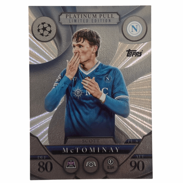 Topps Match Attax Champions League 2025/26 Platinum Pull Limited Edition PL 8 SCOTT MCTOMINAY