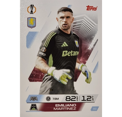 Topps Match Attax Champions League 2025/26 Karte 083 EMILIANO MARTINEZ