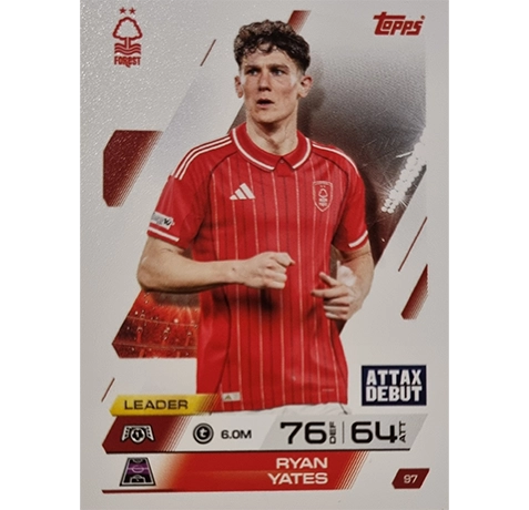 Topps Match Attax Champions League 2025/26 Karte 097 RYAN YATES