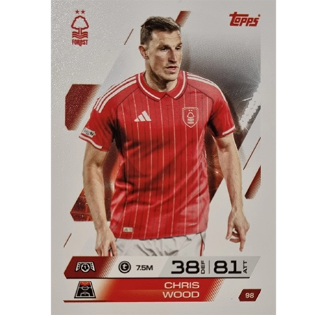 Topps Match Attax Champions League 2025/26 KARTE 098 CHRIS WOOD