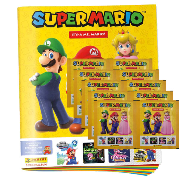 Panini Super Mario Sticker Serie 2 – Stickeralbum + 10 Stickertüten | Sticker-und-co.de