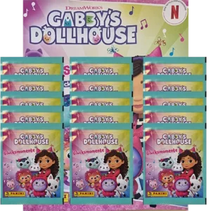 Panini Gabbys Dollhouse Glücksmomente Sticker Album + 15 Stickertüten | Sticker-und-co.de