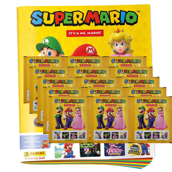 Panini Super Mario Sticker Serie 2 – Stickeralbum + 15 Stickertüten | Sticker-und-co.de