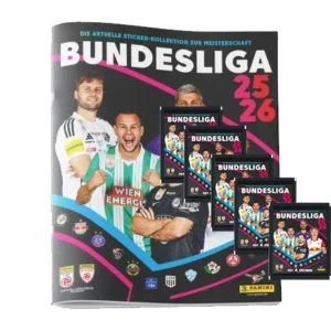 Panini Admiral Österreich Bundesliga Sticker 2025/26 – Album + 5 Tüten
