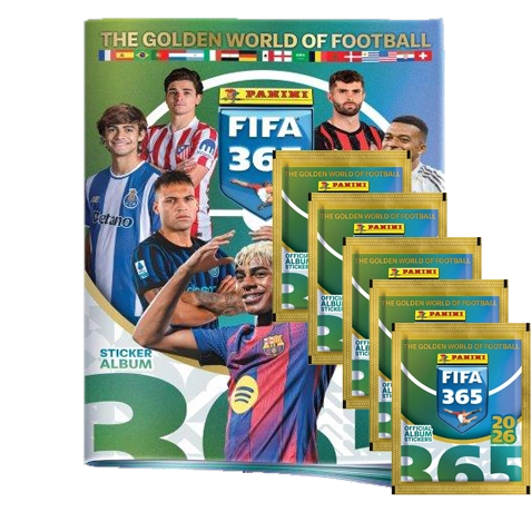Panini FIFA 365 2026 Sticker Album + 5 Tüten | 25 Sticker | Sticker-und-co.de