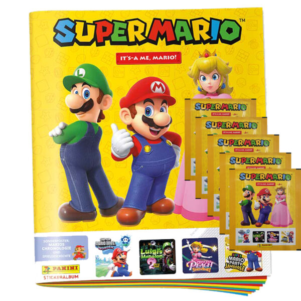 Panini Super Mario Sticker Serie 2 – Stickeralbum + 5 Stickertüten | Sticker-und-co.de