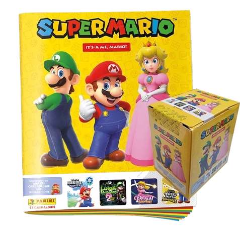 Panini Super Mario Sticker Serie 2 – Stickeralbum + Display (36 Tüten) | Sticker-und-co.de