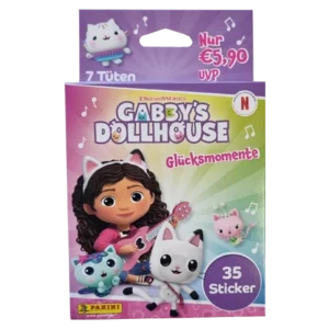 Panini Gabbys Dollhouse Glücksmomente Sticker Eco Blister (7 Tüten) | Sticker-und-co.de